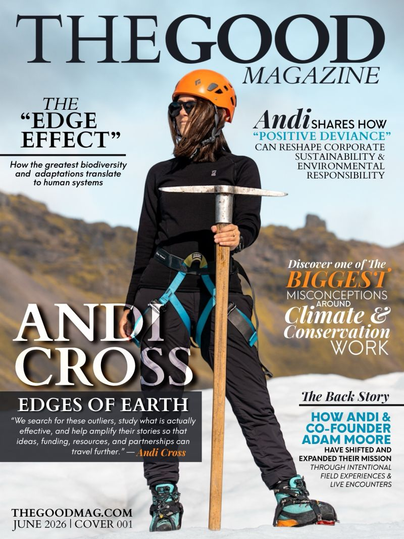 Andi Cross on the cover of The Good Magazine, June 2026